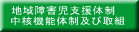 地域障害児支援体制 中核機能体制及び取組